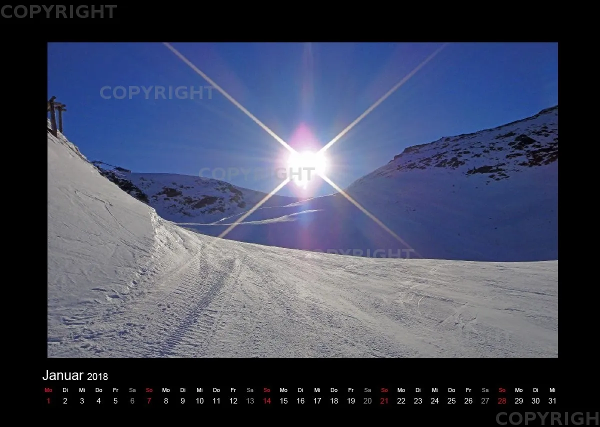 Südtirol-Wandkalender 2018 Din A3 Querformat