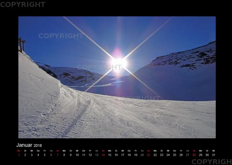 Südtirol-Wandkalender 2018 Din A3 Querformat