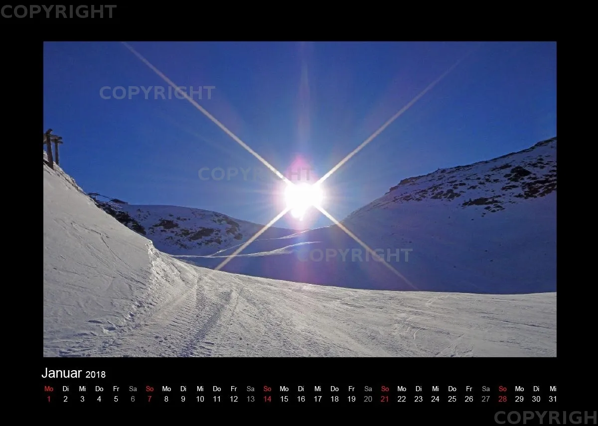 Südtirol-Wandkalender 2018 Din A4 Querformat