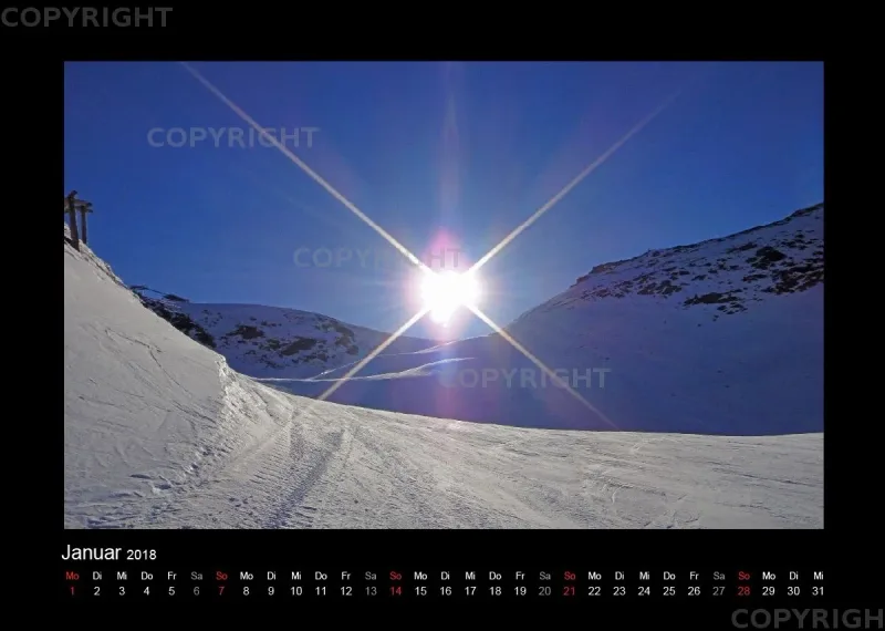 Südtirol-Wandkalender 2018 Din A4 Querformat