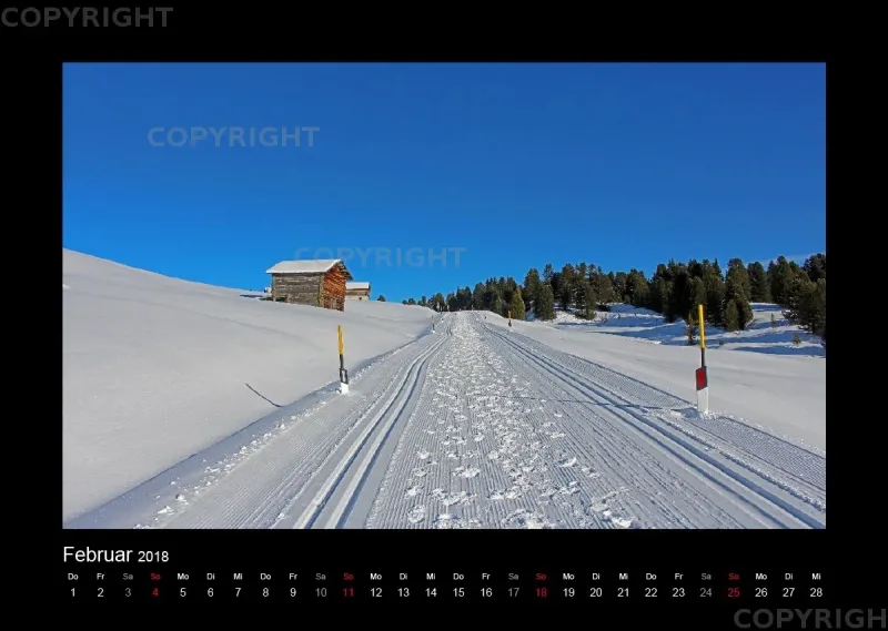 Südtirol-Wandkalender 2018 Din A3 Querformat