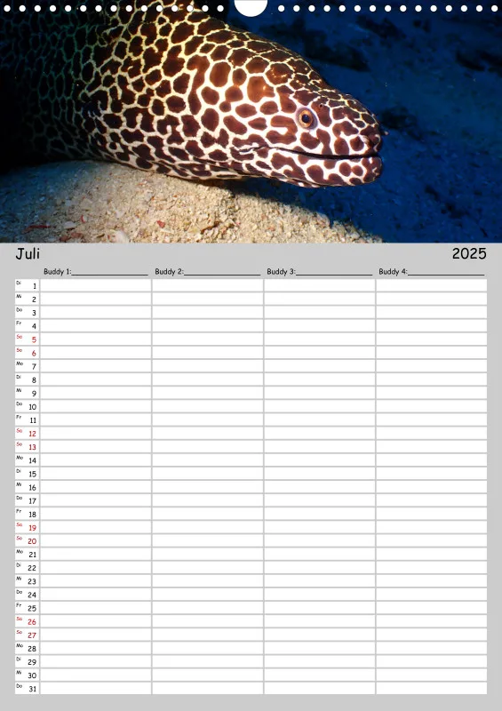 Familienplaner - Buddy-Kalender A3 Hochformat