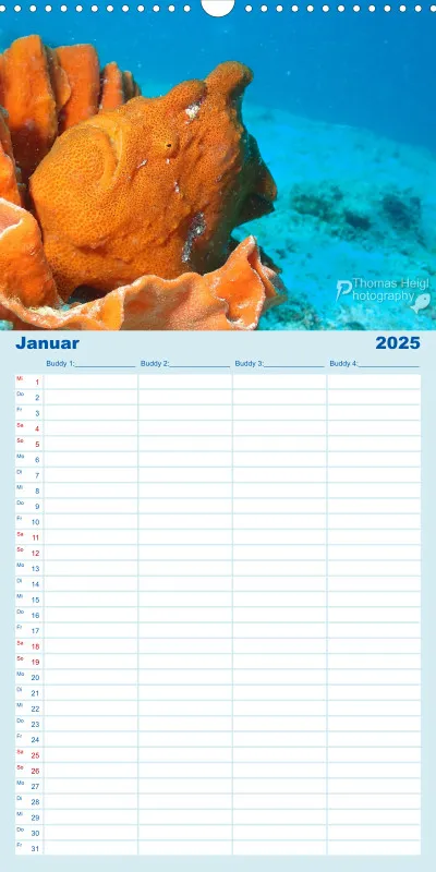Familienplaner - Family Planer Sky Format Hochkant-Lang