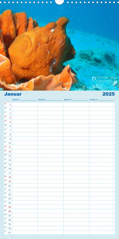 Familienplaner - Family Planer Sky Format Hochkant-Lang
