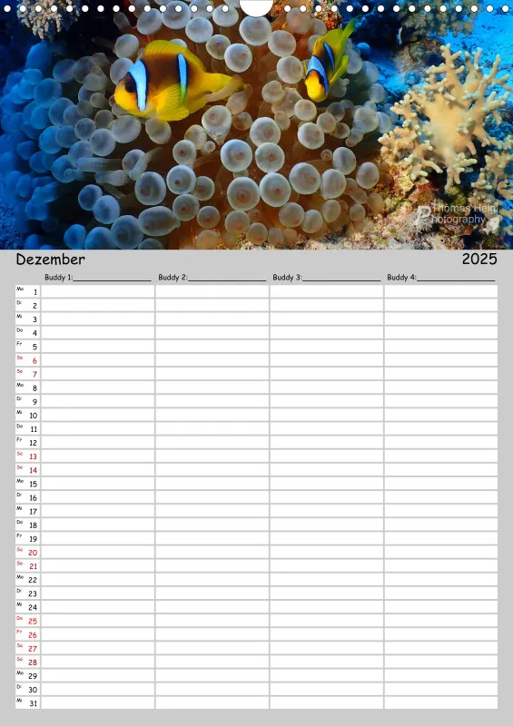 Familienplaner - Buddy-Kalender A3 Hochformat