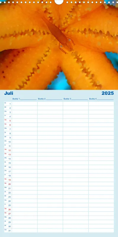 Familienplaner - Family Planer Sky Format Hochkant-Lang