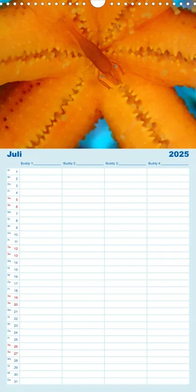Familienplaner - Family Planer Sky Format Hochkant-Lang