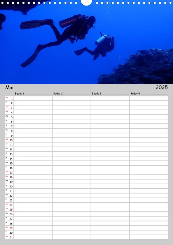 Familienplaner - Buddy-Kalender A3 Hochformat
