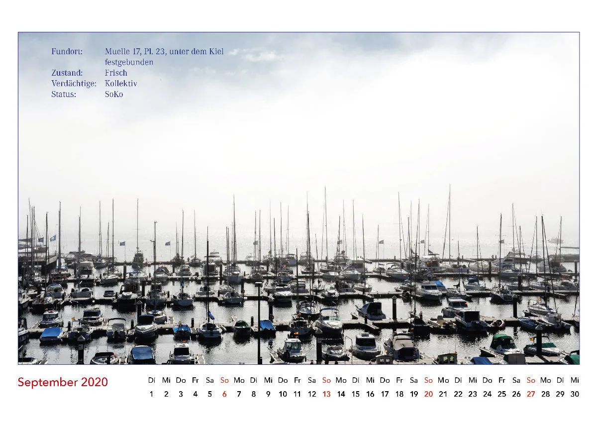 Es geschah am Wasser. Kalender der nicht verübten Verbrechen. 2020