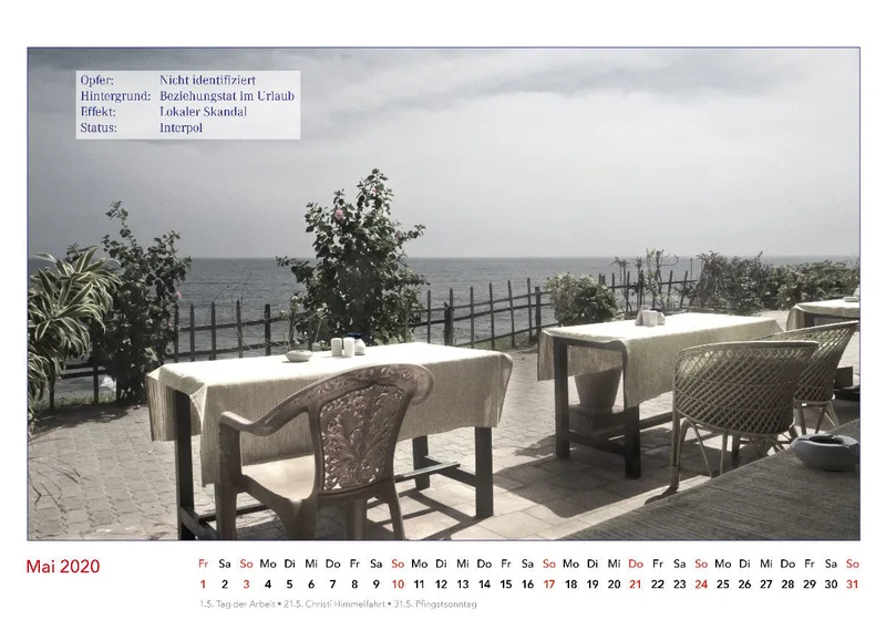 Es geschah am Wasser. Kalender der nicht verübten Verbrechen. 2020