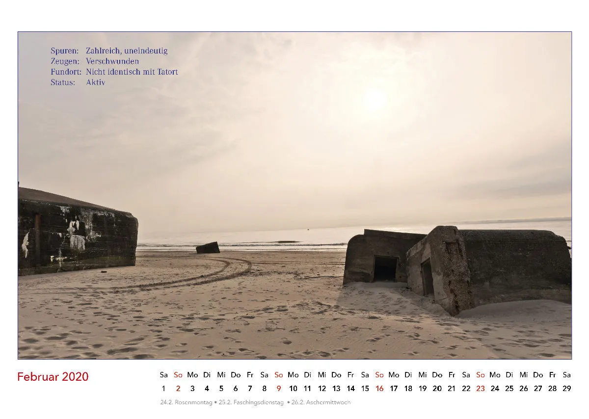 Es geschah am Wasser. Kalender der nicht verübten Verbrechen. 2020