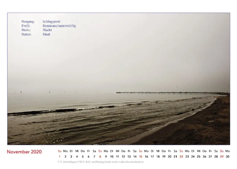 Es geschah am Wasser. Kalender der nicht verübten Verbrechen. 2020