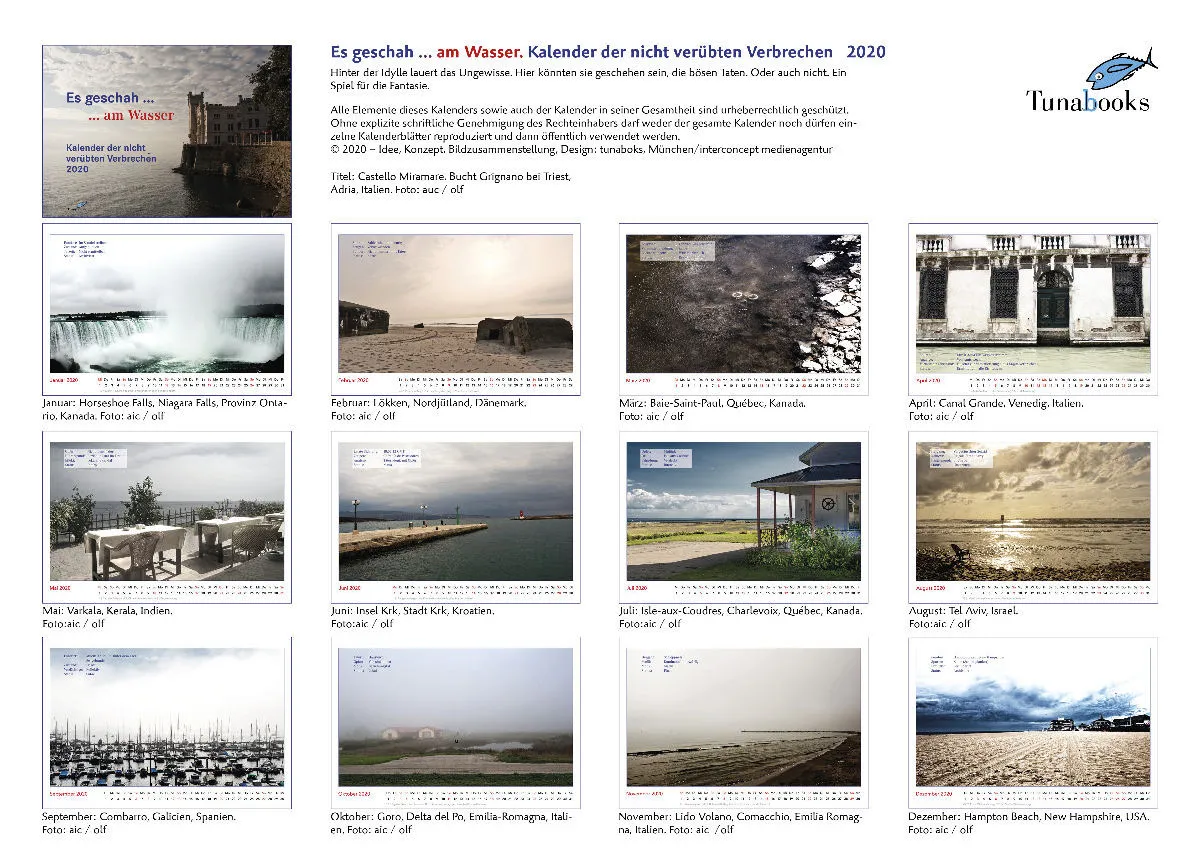 Es geschah am Wasser. Kalender der nicht verübten Verbrechen. 2020