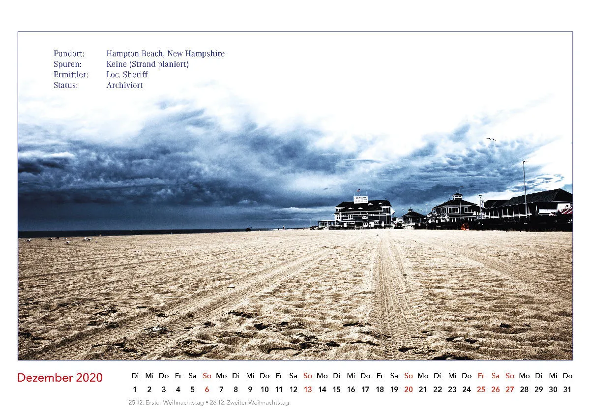 Es geschah am Wasser. Kalender der nicht verübten Verbrechen. 2020