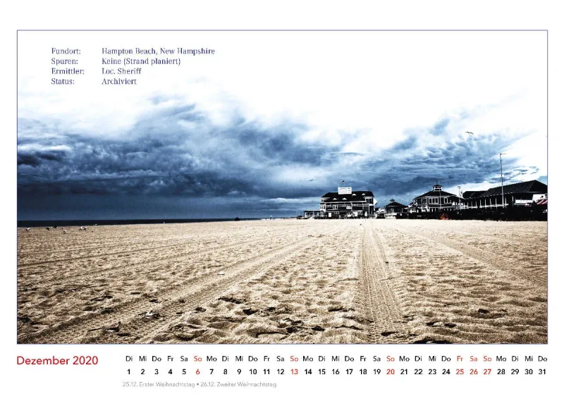 Es geschah am Wasser. Kalender der nicht verübten Verbrechen. 2020