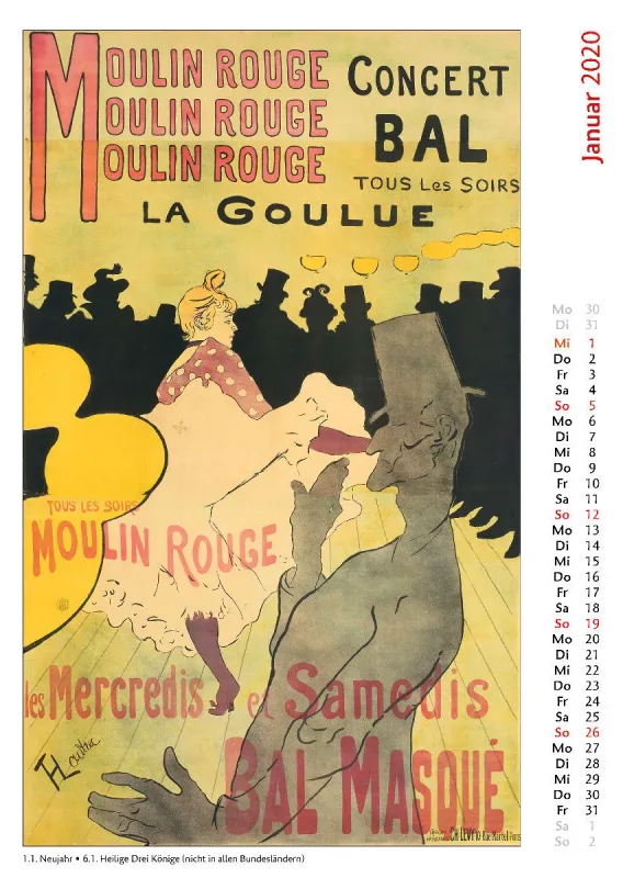 Die Plakatkunst des Henri de Toulouse-Lautrec. 2020