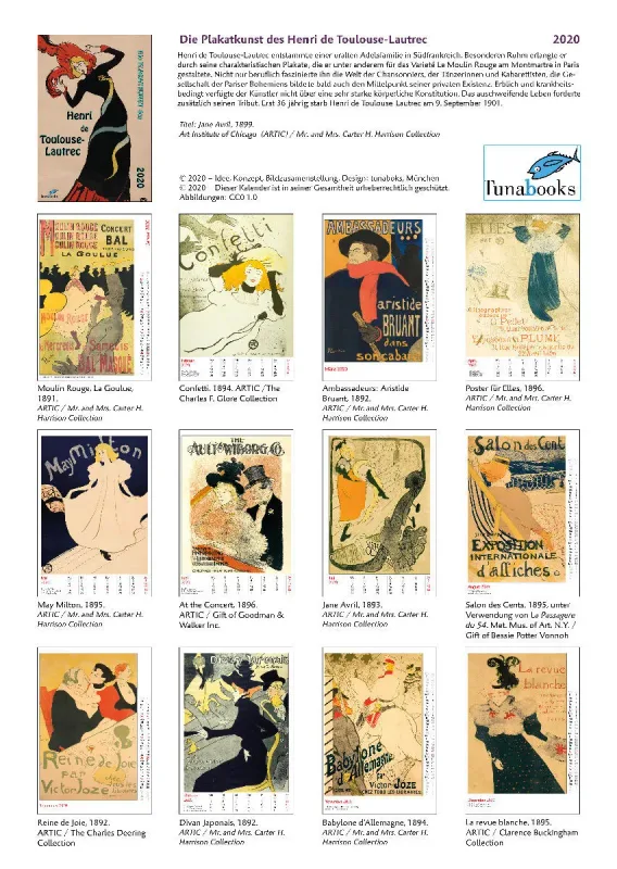 Die Plakatkunst des Henri de Toulouse-Lautrec. 2020