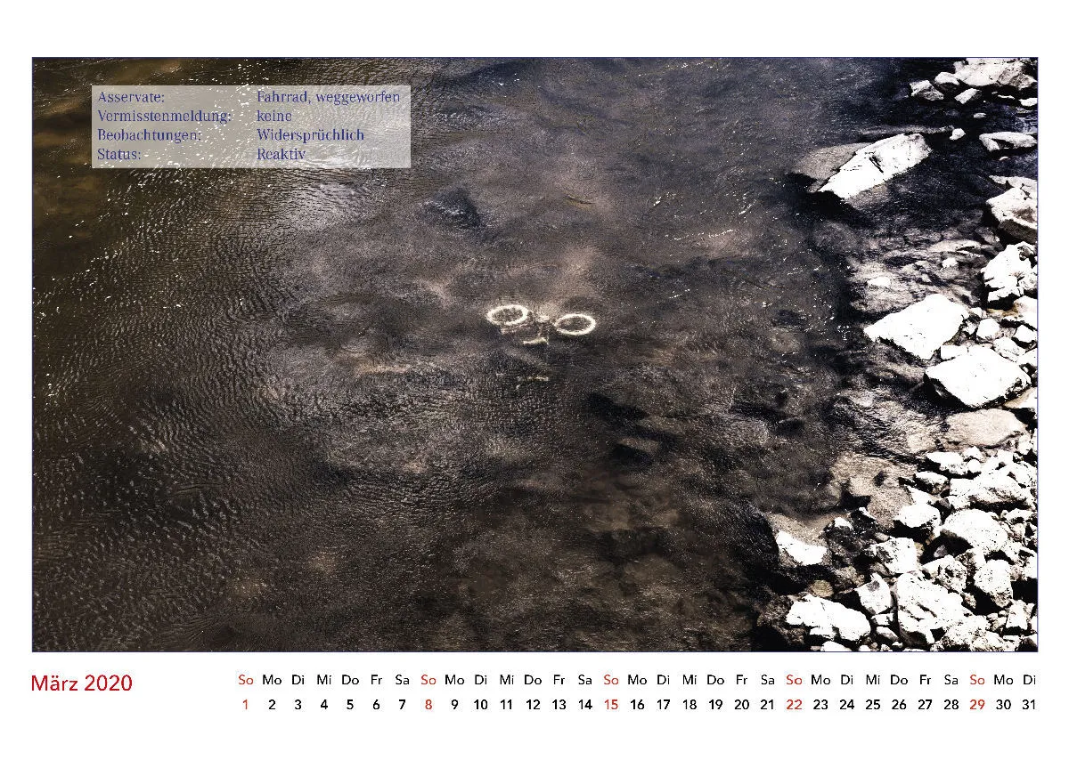 Es geschah am Wasser. Kalender der nicht verübten Verbrechen. 2020