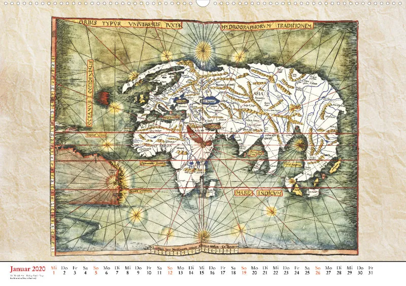 Die Welt nach Ptolemäus 2020. Historische Karten
