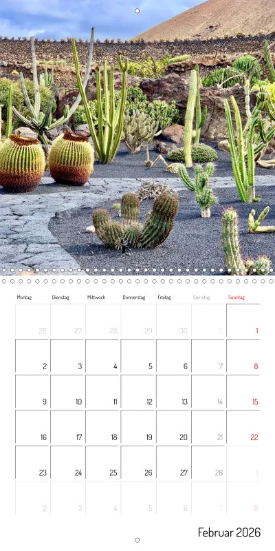 Lanzarote Klappkalender