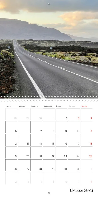 Lanzarote Klappkalender