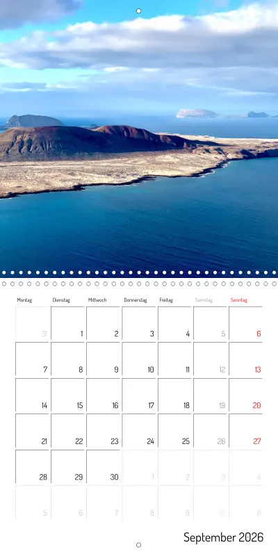 Lanzarote Klappkalender