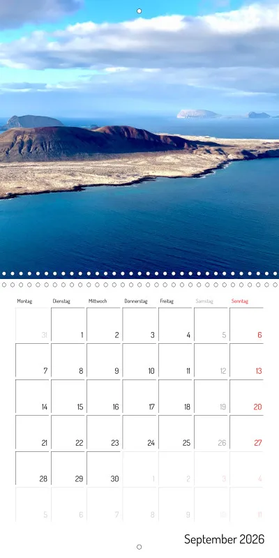 Lanzarote Klappkalender