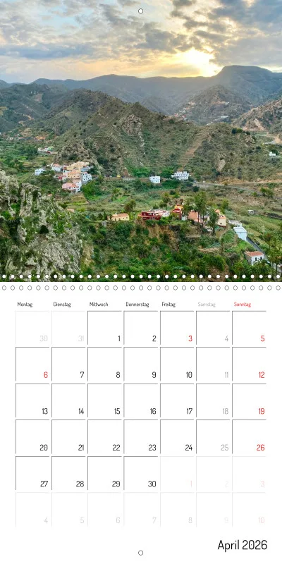La Gomera Klappkalender