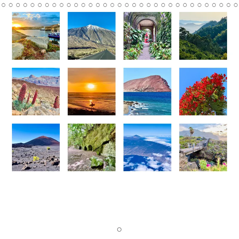 Teneriffa Klappkalender