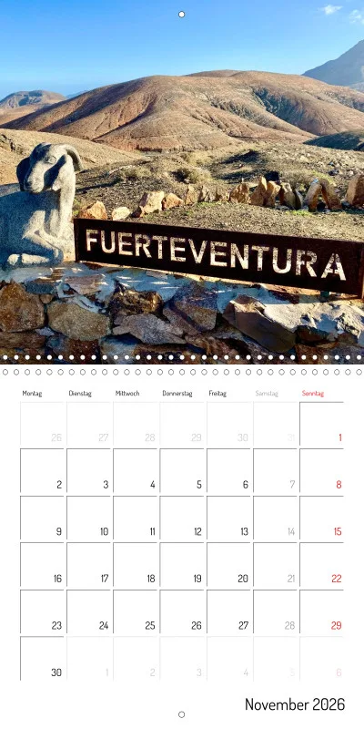 Fuerteventura Klappkalender