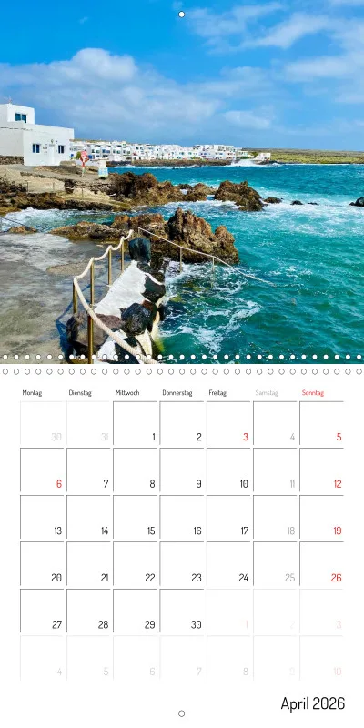 Lanzarote Klappkalender