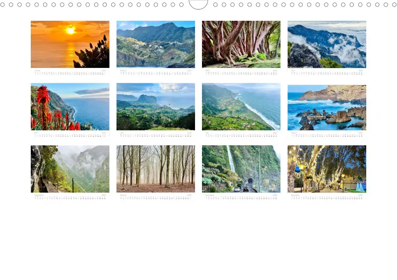 Madeira Wandkalender