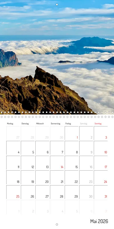 La Palma Klappkalender