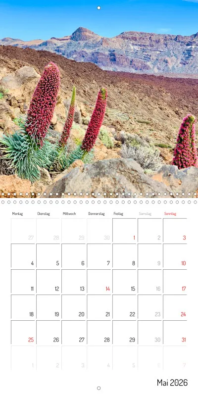 Teneriffa Klappkalender