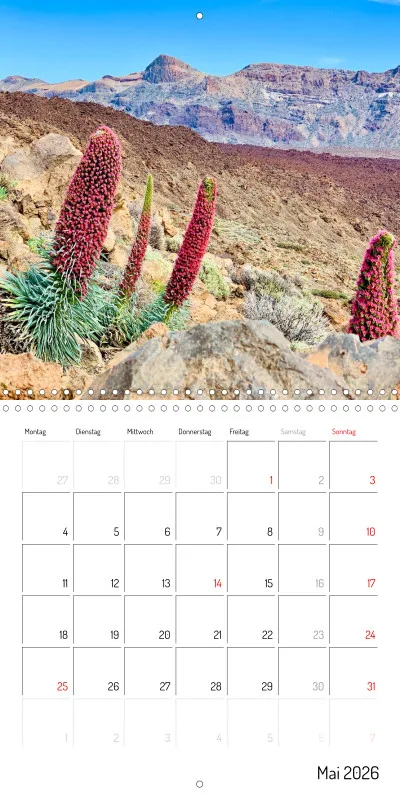 Teneriffa Klappkalender