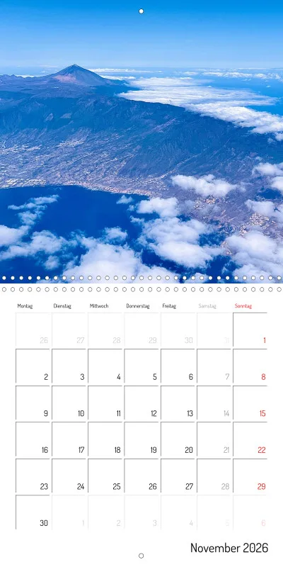 Teneriffa Klappkalender