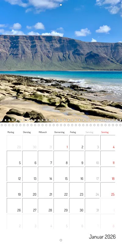 Lanzarote Klappkalender