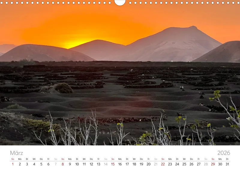 Lanzarote Wandkalender