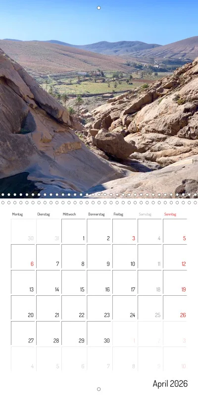 Fuerteventura Klappkalender