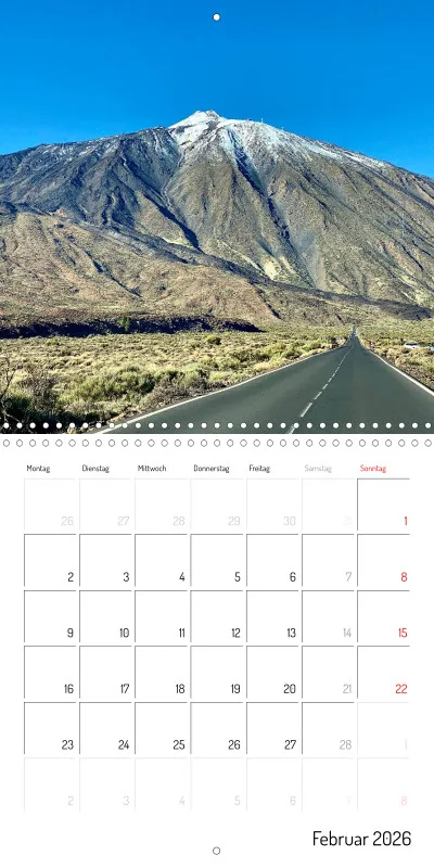 Teneriffa Klappkalender