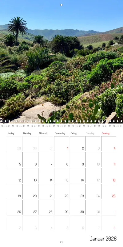 Fuerteventura Klappkalender