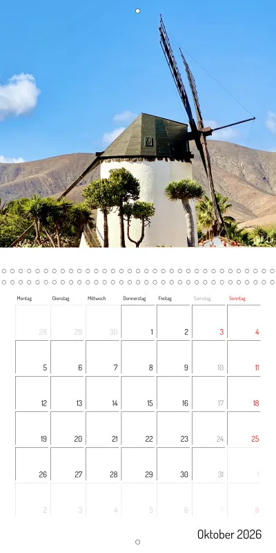 Fuerteventura Klappkalender