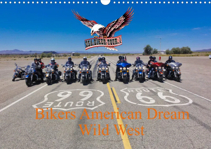 Fotokalender Bikers American Dream Wild-West 2025