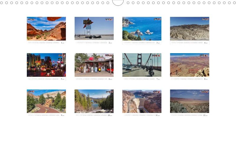Fotokalender Bikers American Dream Wild-West 2025