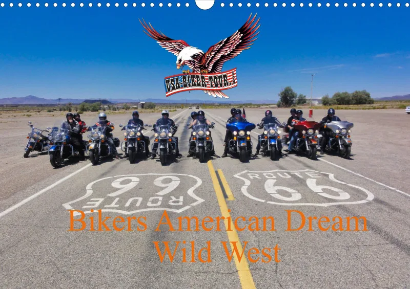 Fotokalender Bikers American Dream Wild-West 2025