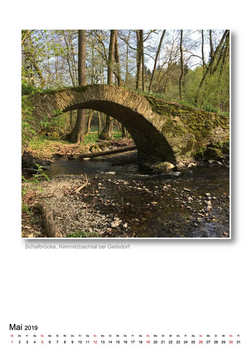 A3 - Vogtland-Kalender 2019 - 14 Seiten - Spiralbindung
