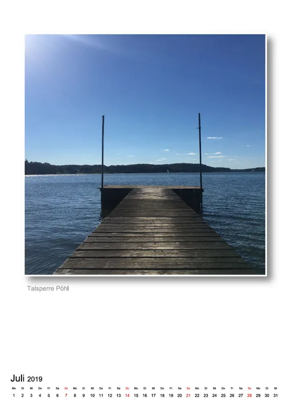 A3 - Vogtland-Kalender 2019 - 14 Seiten - Spiralbindung