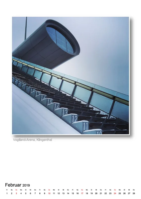 A3 - Vogtland-Kalender 2019 - 14 Seiten - Spiralbindung