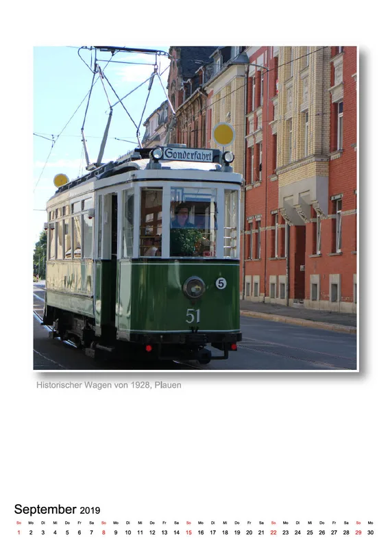 A3 - Vogtland-Kalender 2019 - 14 Seiten - Spiralbindung