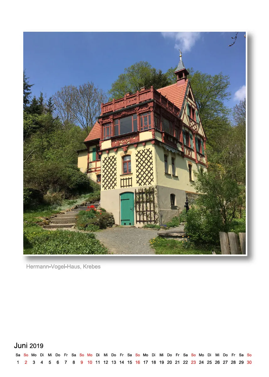 A5 - Vogtland-Kalender 2019 - 14 Seiten - Spiralbindung